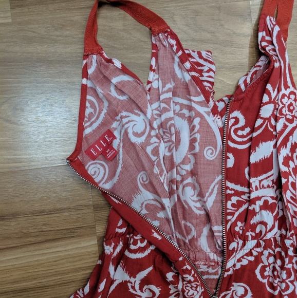 Elle Dress Size XS Burnt Orange/Red - Picture 4 of 6